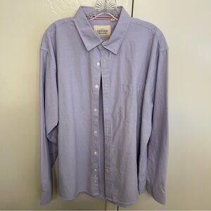 Oxford Men’s Luxury Collection Purple Button Down Shirt Size Extra Large